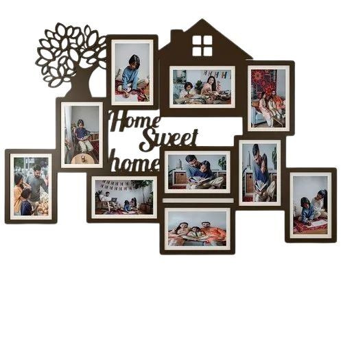 Home Hanging Photo Frame - Frame Color: Brown