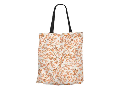 Printed Tote Bags - Canvas Customized Size White Color | Attractive Design Lightweight Open Lock System 5 Capacity Washable Handles Included