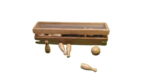 Wooden Handicrafts Puzzle Ball Game - Brown Wood, Durable, Dust Proof , Polished Finish, Corrosion Resistant, Fine Finished Design