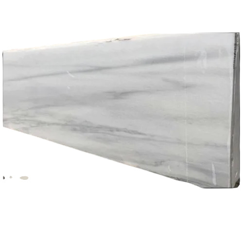 Polished Lassa White Marble Slab - Various Sizes, White | Anti Skid, Long Lasting Finish, Easy To Wash