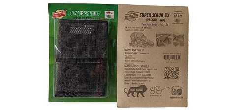 Scrub Pad 3X Pack Of 2 Pieces