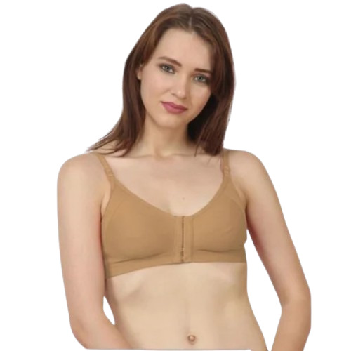 Cotton Bra - Regular Fit, Plunge Neck, 3/4th Coverage | Breathable, Skin-Friendly, Hand Washable, Fade and Wrinkle Resistant, Hook-and-Eye Closure