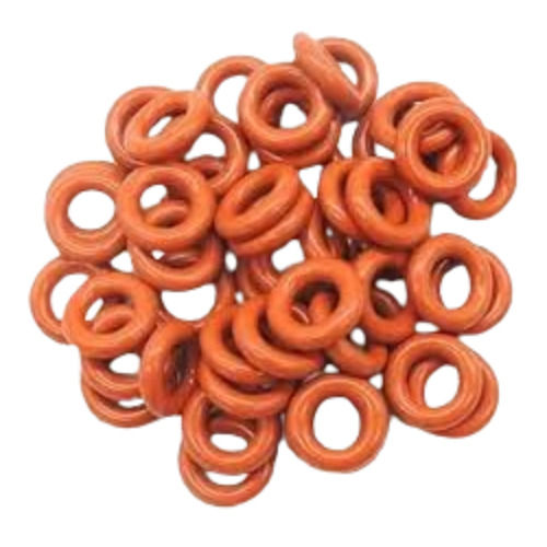 Silicon Rubber O Ring - Round Shape, Orange/Black/Red Color | Easy To Install, Fine Finish for Connecting Joints, Pipes, Tubes