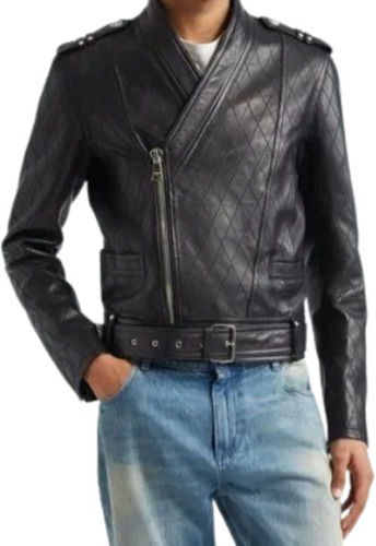 Mens Leather Jacket - Color: Black