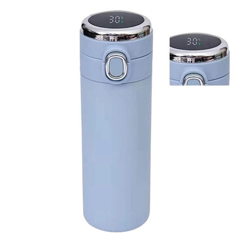 Smart Insulation Cup Thermal Bottle 400Ml - Color: Blue