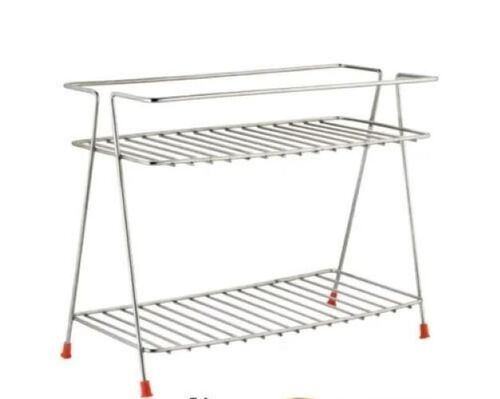 Stainless Steel Spice Rack - Color: Silver