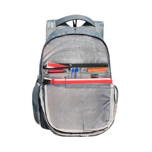 Grey Laptop Bag - Water-Resistant Material, Lightweight Design with Padded Compartment and Multiple Organization Pockets