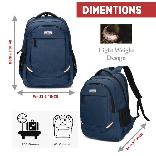 Navy Blue School Bag