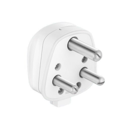 Three Pin Top Plug - Color: White