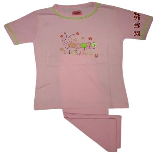 Kids T-Shirt and Shorts - Soft Cotton Fabric, Vibrant Pink Color | Breathable, Flexible, Quick Dry, Anti-UV, Lightweight Design