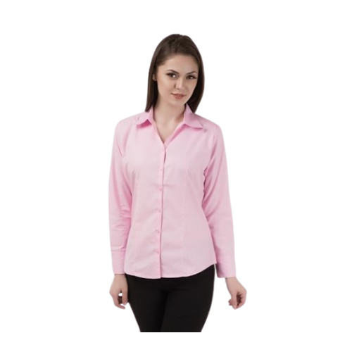 Ladies Formal Shirts - Other Fabric Type Sizes L & XL Colors: Black White Navy Sea Green Maroon Burgundy and Bottle Green | Features: Anti Wrinkle Quick Dry Skin Friendly Machine Washable Classic Collar Casual and Formal Wear