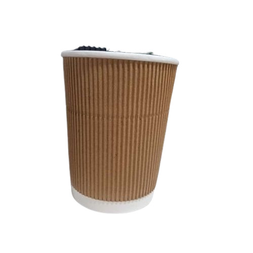 Brown Plain Ripple Container