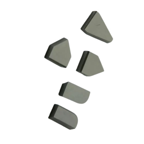 Cemented Carbide Tips - Durable Carbide Material, Standard Size, Grey Color | Solid Hardness, Fine Finished, Coated for Industrial Use