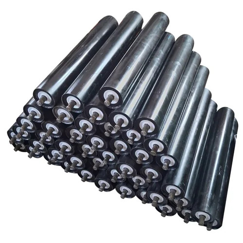 Conveyor Idler Roller - ERW Pipe, Size as Per Customer Requirement, Black | Round Shape, Corrosion Resistant, 1 Year Warranty, Load Capacity as Per Discussion