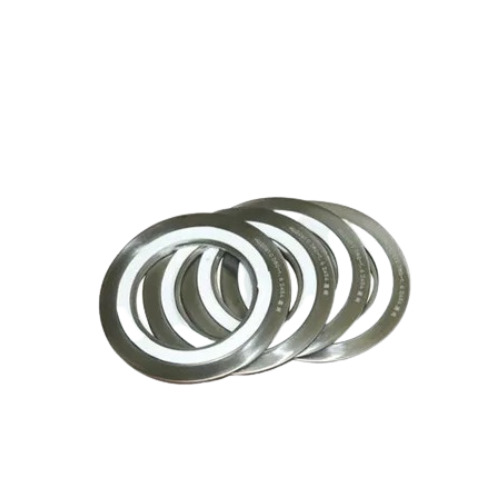 Spiral Wound Gaskets - Polished, Round Shape | Durable, Rust Proof, Silver & White Finish