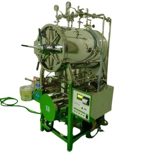 Horizontal Autoclave - Steel Material, Large-Volume Design | High-Pressure Steam Operation, Precise Temperature Control for Healthcare and Pharmaceutical Use