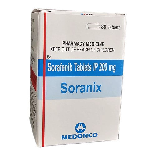 Soranix - Sorafenib 200mg Tablet, High Strength Anti-Cancer Medicine | 30 Tablets, WHO-GMP Certified, Normal Smell, Cool & Dry Storage