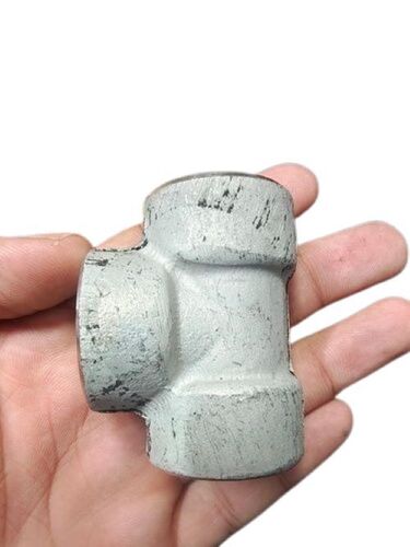 Galvanized Iron Tee - Zinc Coated T-Shaped Medium/High Pressure Rating High Temperature Corrosion Resistant Rust Proof | Black Finish ASTM/ISO Certified