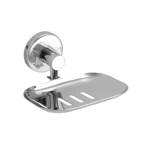 Single Soap Dish - Stainless Steel, Customized Size , Glossy Silver Finish, Durable Design