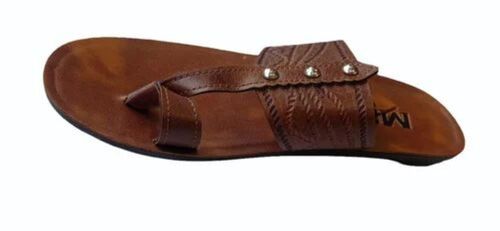 Brown Kolhapuri Chappal - Plush Upper, Size 36 | Long-Lasting, Comfortable Fit for Women, Casual & Formal Wear