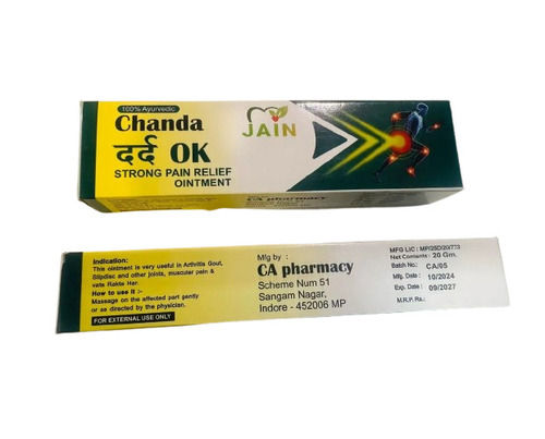 Ayurvedic Dard Okay Pain Relief Ointment - Formulations Form: Cream