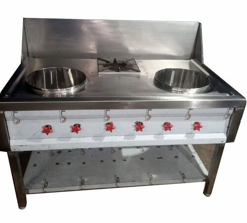 Commercial Cooking Stove - Color: Silver