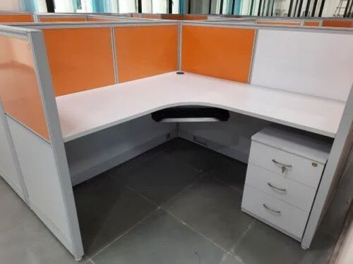 Office Desk - PVC & Jute Material, 6 ft Height Adjustable, 4 cm Width | Customizable Dimensions, Multi-Purpose Design, Built-in Cable Management, Sturdy Base, Easy Access
