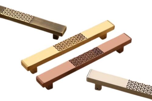 Brass Door Handle - Durable Brass Material, Golden Finish | Corrosion Resistant, Smooth Grip, Easy Installation, Heavy Duty, Rust-proof, Timeless Aesthetic