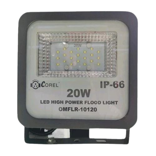 Led Flood Light - Aluminium IP66 Electric 20W | Durable, Fine Finishing, Grey & White Design, 1 Year Warranty