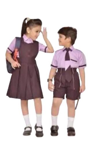 Kids Cotton School Uniform - Age Group: Small