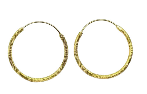 Polished Round Earrings - Customized 3cm, Golden Alloy | A-grade, Solid Hardness, Ideal For Party Wear