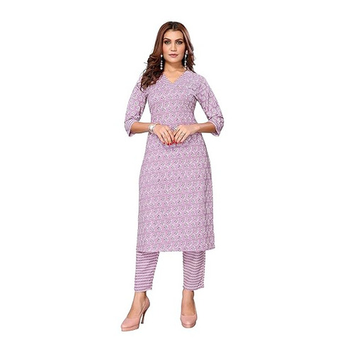 Ladies Printed Suits - Multicolor, 3/4 Sleeve Style | Attractive Designs, Comfortable Fit, Shiny Look for Casual and Party Wear