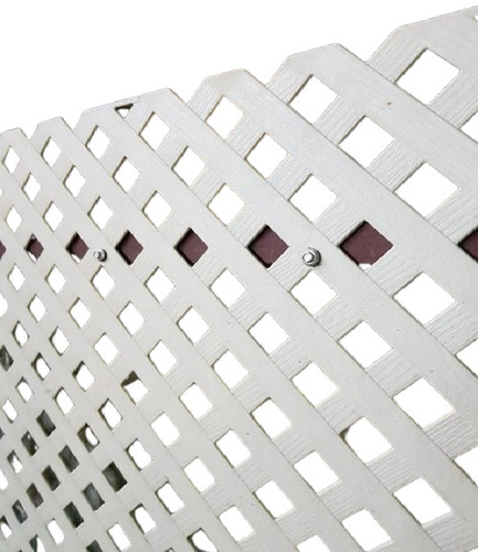 Plastic Lattice - 48x96x1 Inches, White Rigid Plastic | Durable Premium Quality, Long Lasting Design