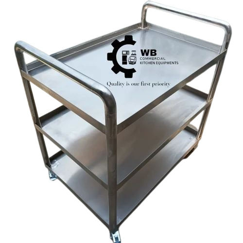 Stainless Steel Masala Serving Trolley