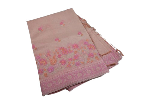 Fancy Silk Saree - Art Silk, Standard Size, Pink Color | Lightweight, Breathable, Dry Clean Only, Attractive Printed Design For Party Wear