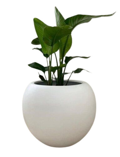 Flower Vase - Round Shape, Polished Plastic, Antique Effect, Customized Colors | New, Very Good Quality, Durable Fine Finish