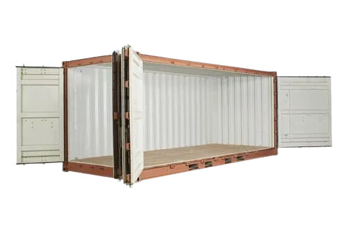 Galvanized Steel Storage Shipping Container - Rectangular Design, Plain Pattern, Fine Finished, Durable Construction | Coated for Enhanced Protection, Ideal for Shipping and Storage