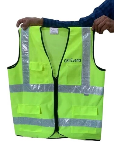 Reflective Jackets - Polyester, XL Size | No Color Fade, Wrinkle Free, Lightweight, Comfortable Wear