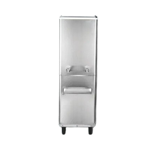 Ro Water Cooler - Stainless Steel, Polished Silver Finish | 110-240 Volt Power, Sleek Design, 30 kg Weight