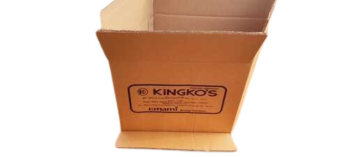 Corrugated Box - Durable Printed Brown Corrugated Board | Custom Size, Fine Finished, Perfect for Food Use