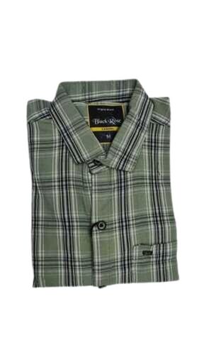 Mens Green Check Shirt