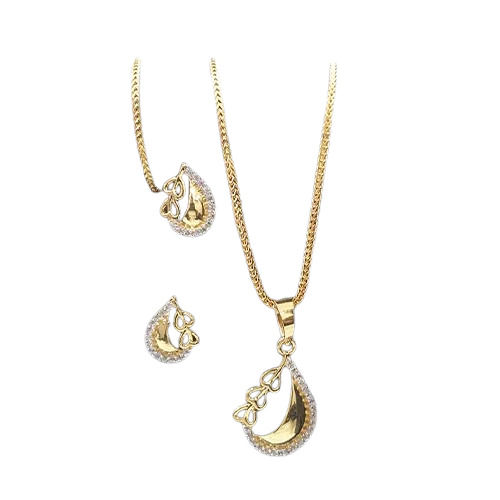 Lightweight Pendant Set - Gold, Premium Quality | Versatile Shapes, Over 50,000 Designs, Compatible with Multiple Back Holders