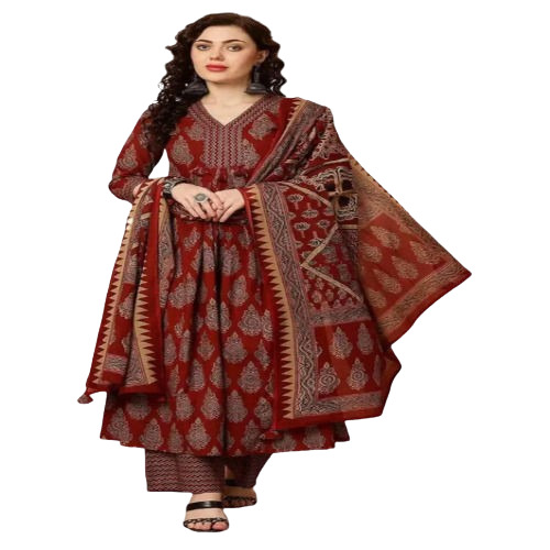 Klosia Women Printed Suits  - Color: Maroon