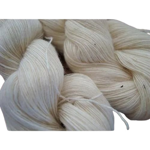 Viscose Slub Yarn - Dyed, Impeccable Finish | Durable, Eco-Friendly, White Color, Ideal for Weaving and Embroidering