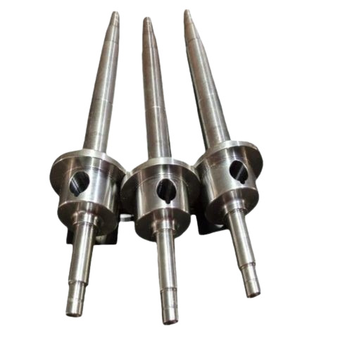 CNC Machine Shaft - 200 Millimeter Carbon Steel, Chrome Finished Silver Coating, High Hardness and Durability