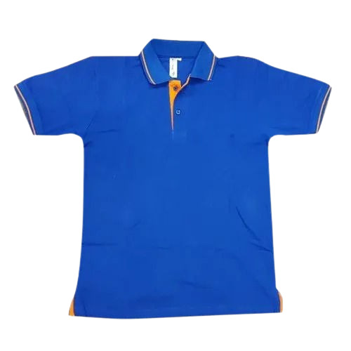 Corporate T Shirt - 100% Cotton, Customized Sizes, Blue Color | Light Weight, Breathable, Unisex Short Sleeves