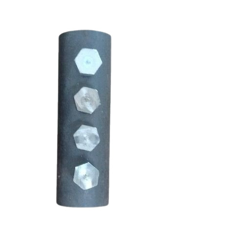 Mbt Rebar Coupler - Steel, 12 Millimeter (mm), Matte Black | Durable, Fine Finished, Hot Dip Galvanized Surface Treatment