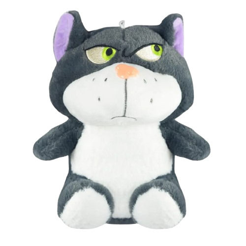 Angry Cat Soft Plush Toy - Color: Black