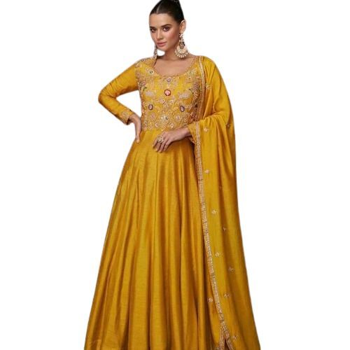 Georgette Anarkali Suit - Color: Custom