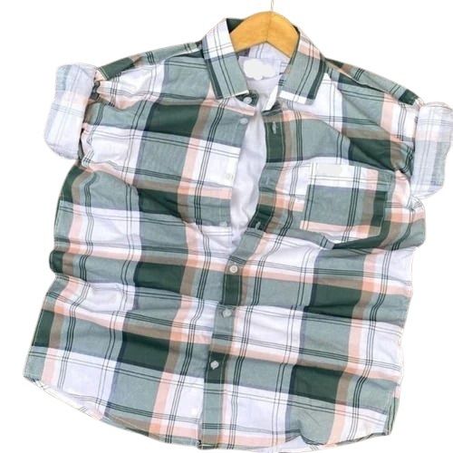 Mens Check Shirt - Collar Style: Straight